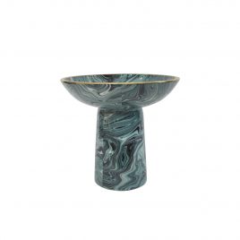Green Agate Ceramic Pedestal (Small)