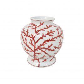 Red Coral Ginger Jar (Large)