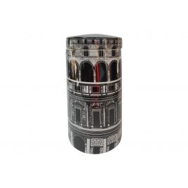 Black & White Architecture Caramic Jar (L)