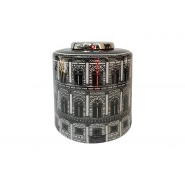 Black & White Architecture Ceramic Jar (M)