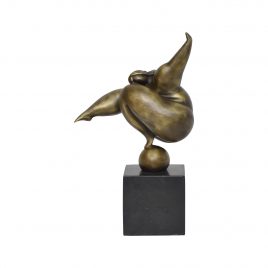 Modern Art Fat Lady Antique Brass
