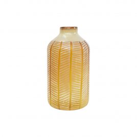 Brown Frosted African Glass Vase