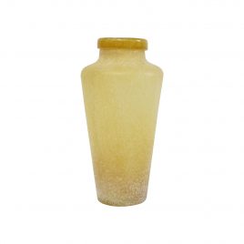 Brown Frosted Glass Vase (L)