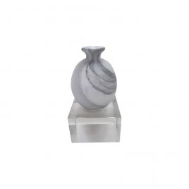 Marble Frosted Glass Vase