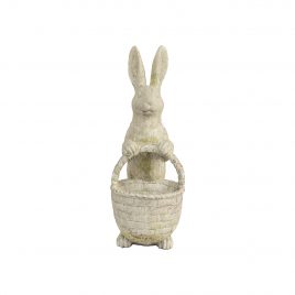 Ceramic Bunny w/ Basket