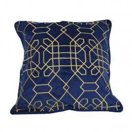 Mykonos Navy Blue Velvet Pillow