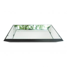 Antique rectangular mirror tray