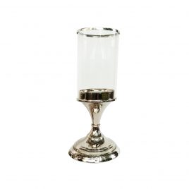 Candle Holder w/ silver edge & base (Medium)