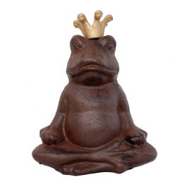 Metal Frog w/ Gold Crown (S)