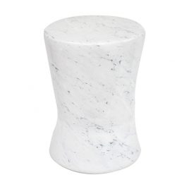 White Marble Ceramic Garden Stool