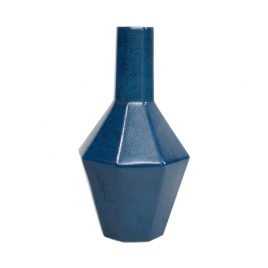Blue String Ray Pattern Ceramic Vase (S)