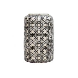 Geometric Pattern Ceramic Vase