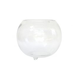 Round Glass Bowl with Feet (Small)