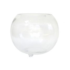 Round Glass Bowl with Feet (Medium)