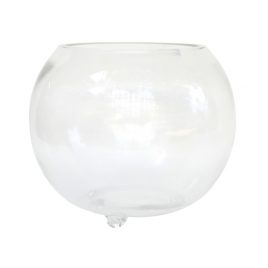 Round Glass Bowl with Feet (Large)