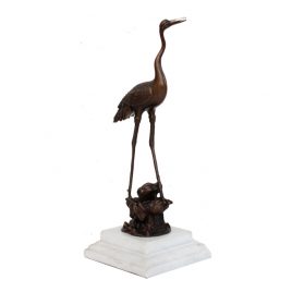 Metal Water Bird Sculpture