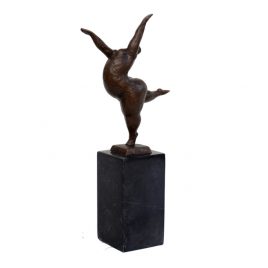 Modern Art Fat Lady Antique Brass