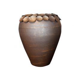 Lotus Leaf Metal Vase (L)