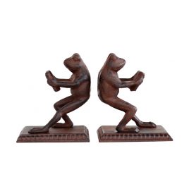 Metal Decorative Frog Bookend