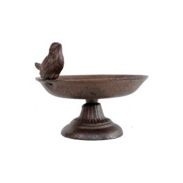 Metal Bird on pedestal