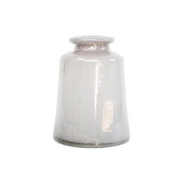 Snow Frosted Glass Vase