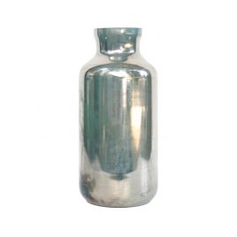 Forest Green with Copper Effect Glass Vase
