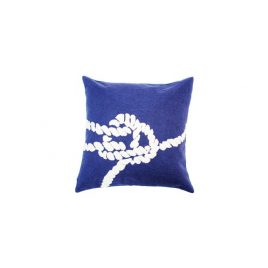 Navy Blue Nautical Knot Pillow