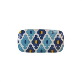 Ikat Pattern Ceramic nested plate