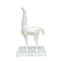 White Standing Ceramic Horse (L)