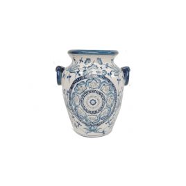 Blue & White Ceramic Vase