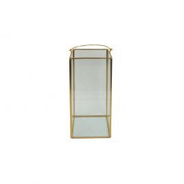 Hurricane Glass Candle Holder (Gold)