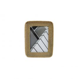 Gold Woven Rope Frame (L)