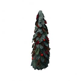 Glitz Leaves Tree with Berry (L)