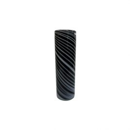 Black & White Spiral Pattern Vase