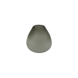 Grey Frosted Glass Vase