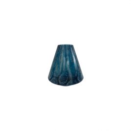Blue Frosted Glass Vase (S)