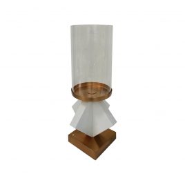 Gold Glass Candle Holder (S)