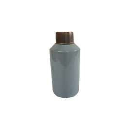 Grey Ceramic Vase Gold Edge(L)
