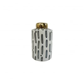 Ceramic Vase Gold Edge(M)