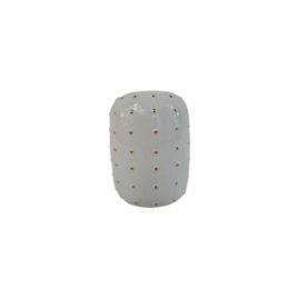Gold Dotty White Ceramic Vase(S)