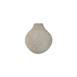 Gold Dotty Ceramic Vase (L)