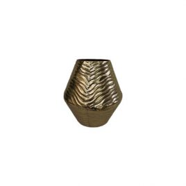 Swirl Pattern Golden Vase
