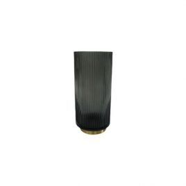 Decorative Glass Vase Grey (L)