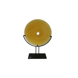 Glass Accent with Stand (Yellow)
