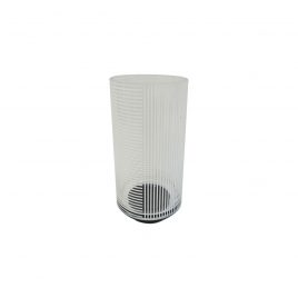 White Striped Glass Vase(L)