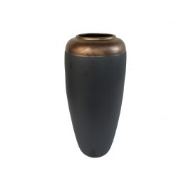 Smoky Black with Copper Edge Tone Vase