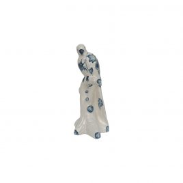 Blue & White Ceramic Parrot