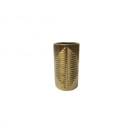 Gold Blake Textured Ceramic Vase
