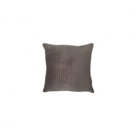 Taupe Velvet Textured Pillow