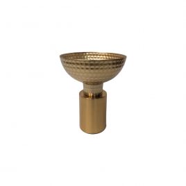 Hammered Gold Metal Urn (S)